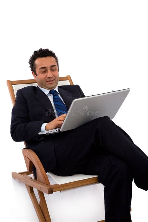 Businessman with laptop stock photo. Image of tech, telecommunication - 3998164