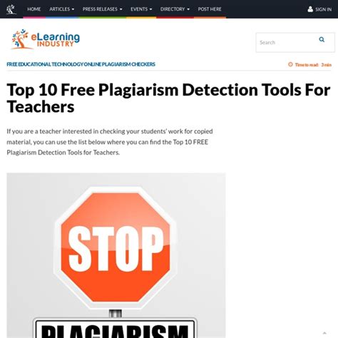 Top 10 FREE Plagiarism Detection Tools for Teachers - eLearning ...