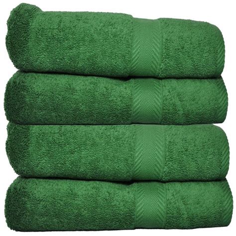 Dark Green Luxury Bath Towels | Green bath towels, Green bath rugs, Green towels