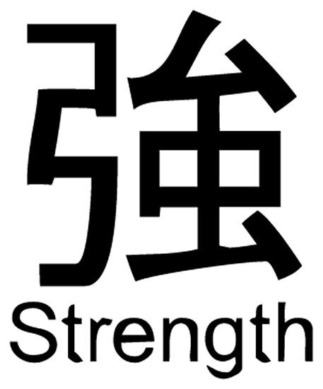 "Japanese Symbol - Strength" Posters by AaronIsBack | Redbubble