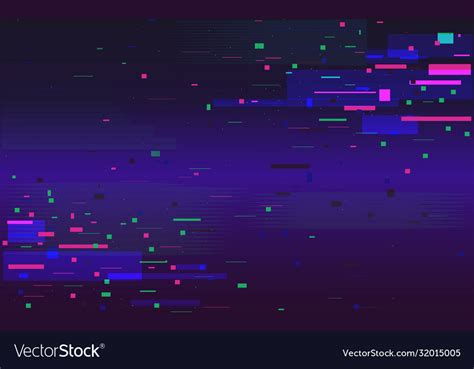 Glitch futuristic background random color shapes Vector Image