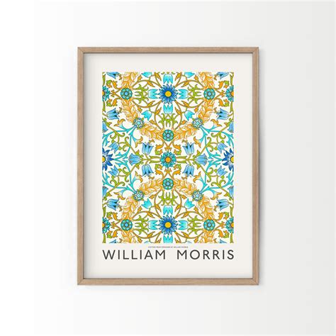 William Morris Print Morris Floral Leaves Wall Art Plants - Etsy Canada ...