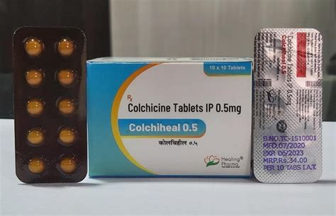 Colchicine Tablet 0.5mg at Rs 39/stripe | Zycolchin tablet in Nagpur ...