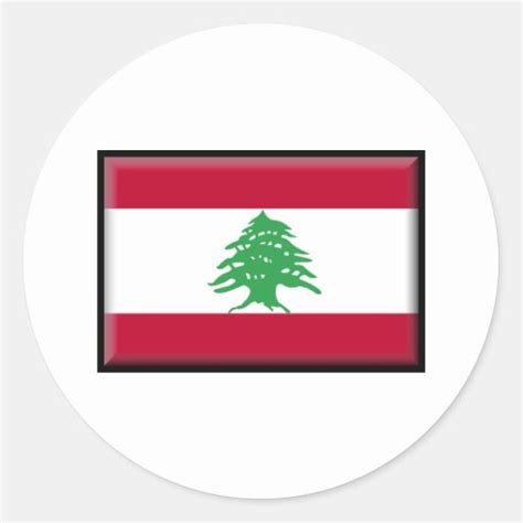 Lebanon Flag Sticker