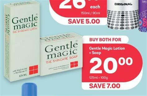 Gentle Magic Lotion + Soap 125ml + 100g offer at PEP