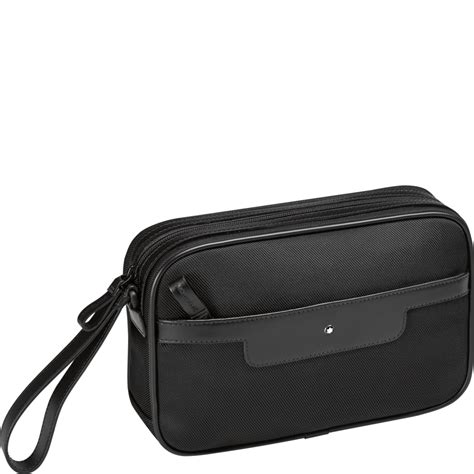 Montblanc Nightflight Clutch Bag Leather Toiletry Bag, Leather Wallet Mens, Mini Crossbody Purse ...