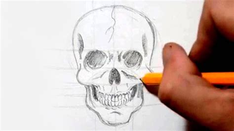 How to Draw a Skull in Under 4 Minutes - Speed Drawing - YouTube