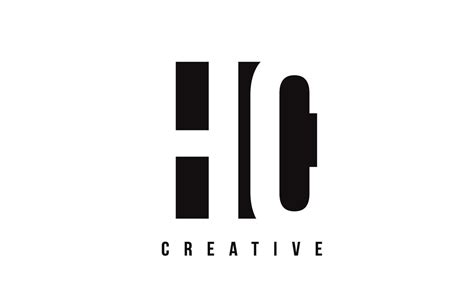 HC H C White Letter Logo Design with Black Square. 5036829 Vector Art ...