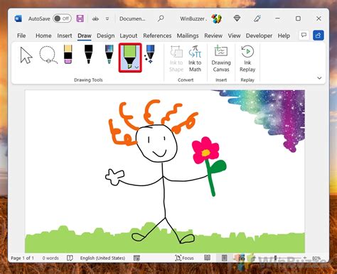 How To Draw In Microsoft Word Freehand And Shapes Tool | winbuzzer