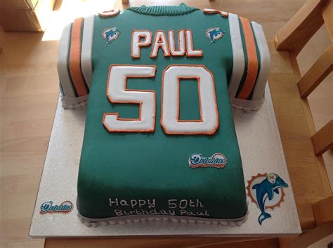 Miami dolphins birthday cake - Cake by Iced Images Cakes - CakesDecor