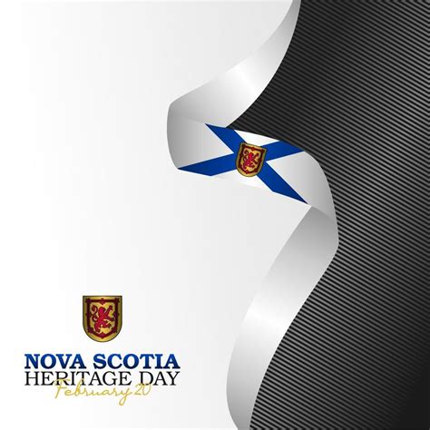 vector graphic of nova scotia heritage day good for nova scotia ...