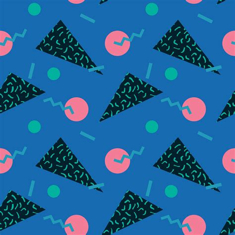 seamless pattern 80s. Vector. | Memphis design pattern, Memphis design, Memphis pattern