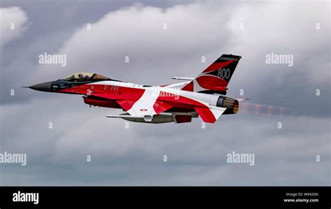 Danish F-16, Dannebrog Livery at the Royal International Air Tattoo 2019 Stock Photo - Alamy