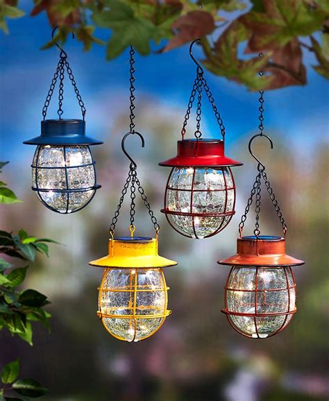 Country Solar Hanging Lanterns Led Lights Rustic Farmhouse | Etsy