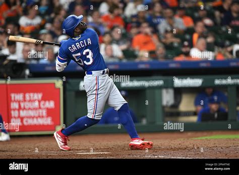 Texas Rangers right fielder Adolis Garcia (53) during the MLB game between the Texas Ranges and ...