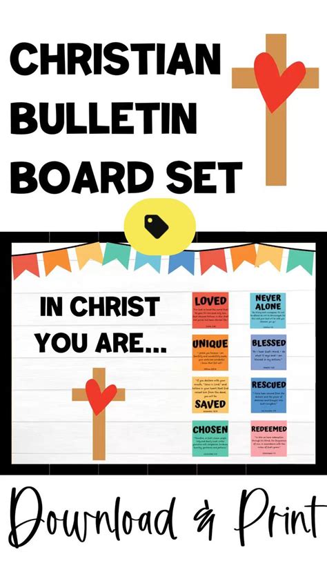 Christian Classroom bulletin board set. Students will learn their ...