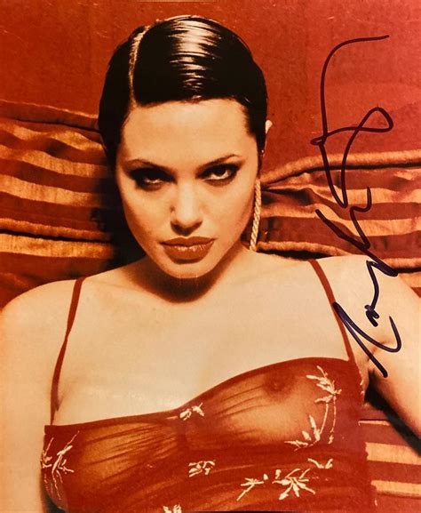 Lot - Angelina Jolie signed photo