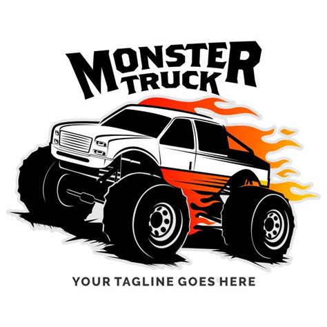 Monster Truck Vector Logo Design Inspiration