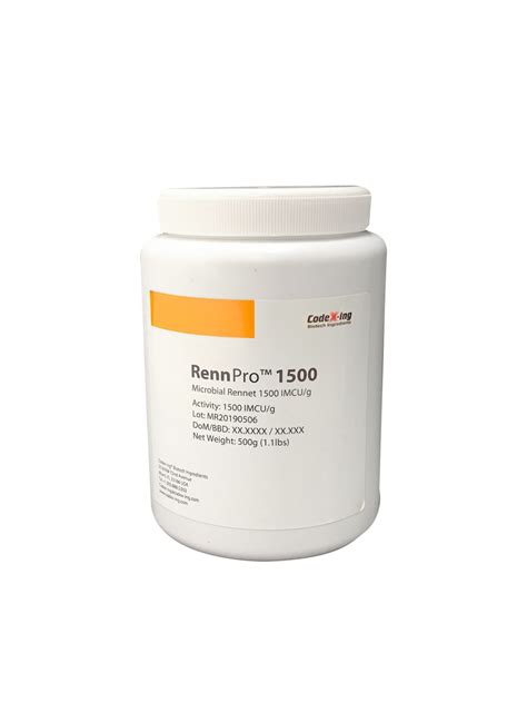 Microbial Rennet Granular 1500 IMCU/g - Codex-ing