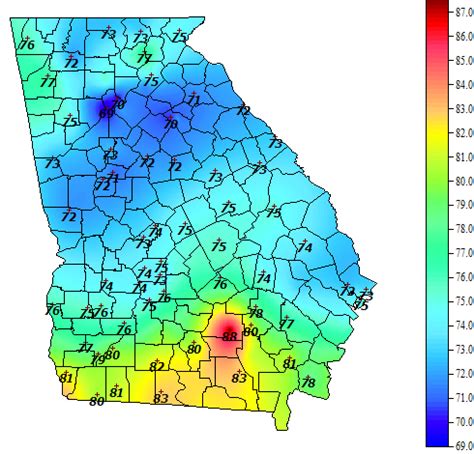 Georgia Weather - Automated Environmental Monitoring Network Page