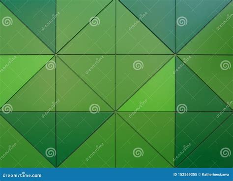 Abstract Green Geometric Triangles Pattern Stock Image - Image of ...