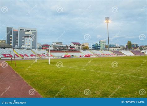 Morning View of Dinamo Bucuresti Stadium Editorial Photo - Image of ...