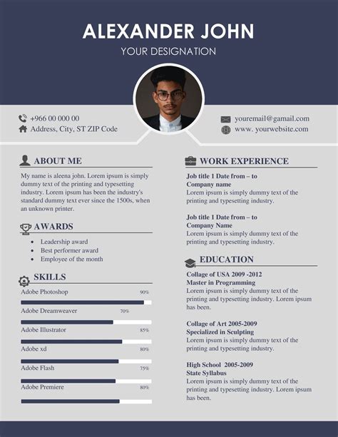 Blank Resume Format Word Free Download (.docx & .pdf)