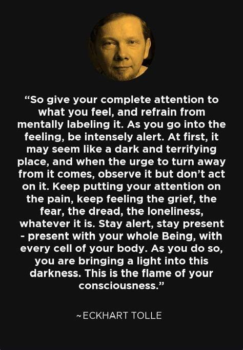 Image may contain: 1 person, text (With images) | Eckhart tolle quotes, Spiritual quotes ...