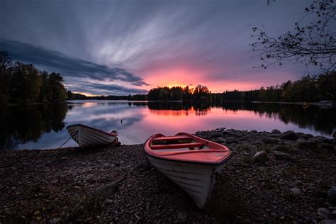 Download Lake Vehicle Boat 4k Ultra HD Wallpaper by Mikael Järnåsen