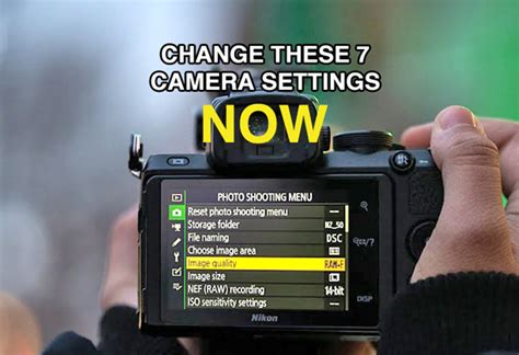 7 Key In-Camera SETTINGS You Should CHANGE Now! (VIDEO) - Freelance Photographer in Dubai, UAE