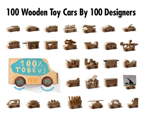 If It's Hip, It's Here (Archives): 100 Wooden Toy Cars By 100 Different Designers: TobeUs