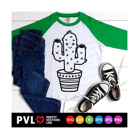 Cute Cactus Svg, Cactus Outline Svg, Funny Cactus Svg, Dxf, - Inspire ...