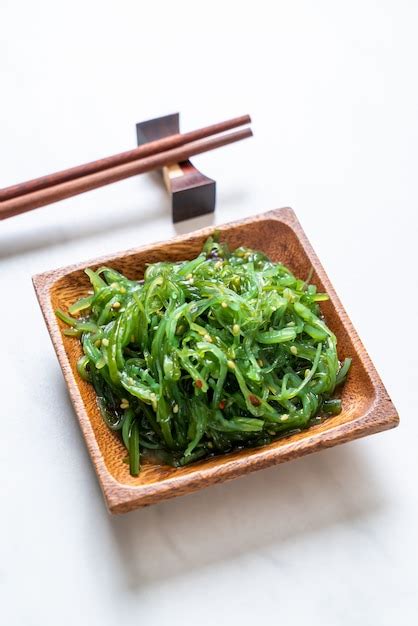 Premium Photo | Seaweed salad in japanese style