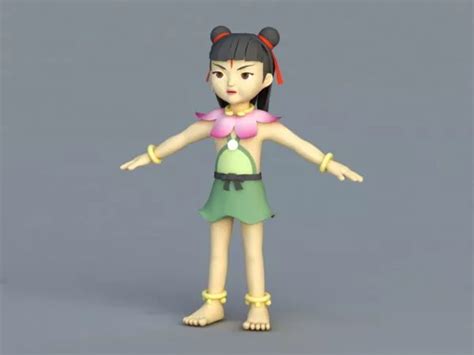 Chinese Nezha Mythology Free 3d Model - .Max, .Vray - Open3dModel