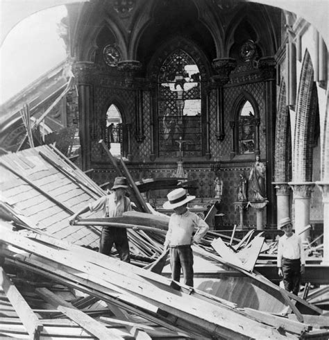 Galveston Hurricane, 1900. /Nruins Of St. Patrick'S Church Following ...