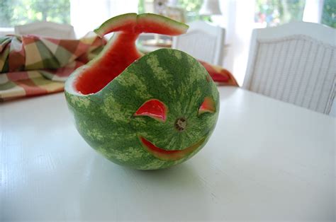 Carve a Watermelon into a Creative Shape for a Fun Table Centerpiece