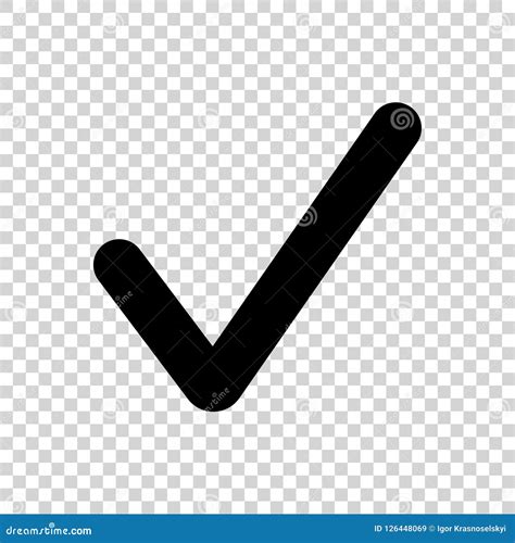 Black Check Mark Icon. Tick Symbol, Tick Icon Vector Illustration ...