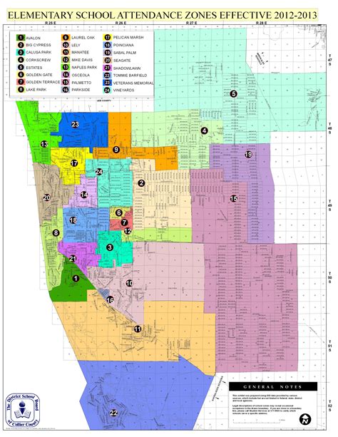 Collier County School District Map - Cities And Towns Map