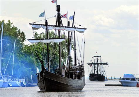 Replicas of Columbus’ Ships at Seaport in Bridgeport