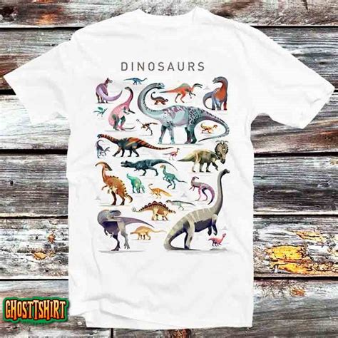 Dinosaur Names List Alphabet Trex T Shirt