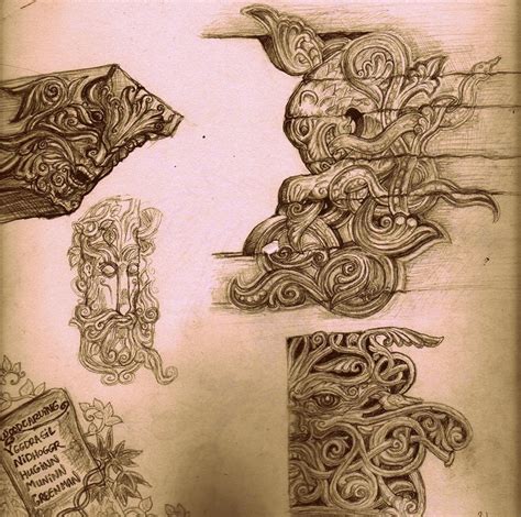 Wood Carving Sketches at PaintingValley.com | Explore collection of ...