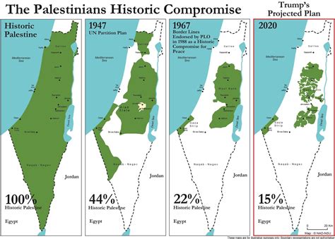 The Two-State Solution: A Map Of Peace In The Middle East - World Map Flags and Land