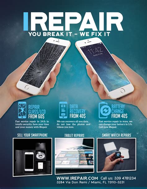 Smartphone Repair 8 Flyer/Poster by Giunina on DeviantArt