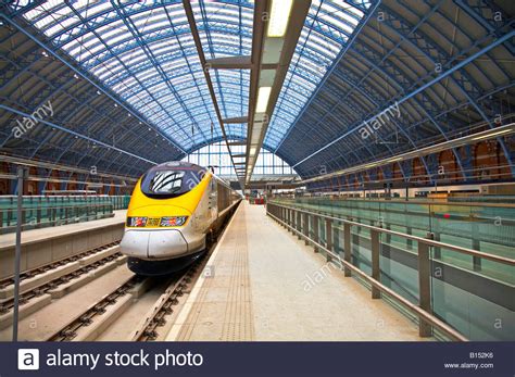 Eurostar Train Terminal at St Pancras International Station in Stock ...