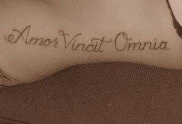 Amor Vincit Omnia Tattoo Picture