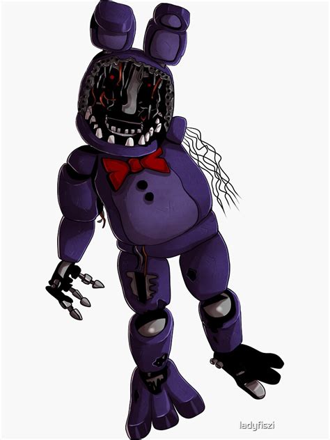 "FNAF 2 - Withered Bonnie design" Sticker by ladyfiszi | Redbubble