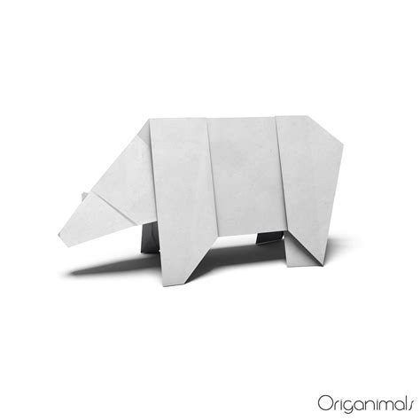 Polar Bear Origami Printable Design & Instructions - Etsy