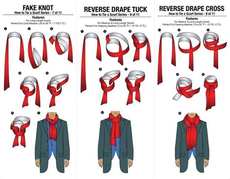 How to Tie Scarf for Men in 11 different Ways | Scarf men, Scarf tying ...