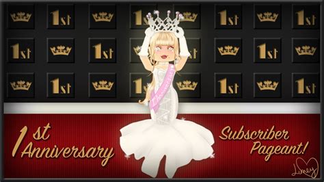 The FIRST Anniversary Subscriber Royale High Outfit PAGEANT! - YouTube