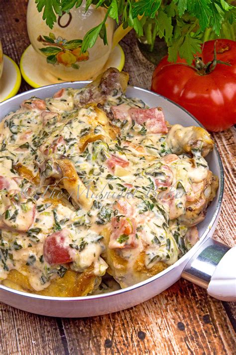 Spinach Alfredo Chicken - The Midnight Baker